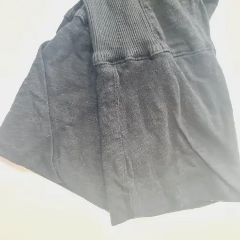 James Perse Contrast Panel Shirt in Black Size 2