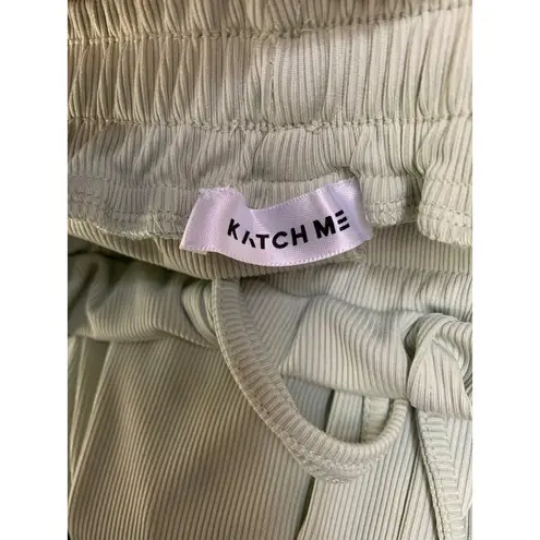 Women’s Katch Me Sage Green Ribbed Pants Size M Size M