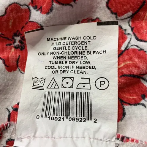 Motherhood Maternity Scoop Neck Red Floral Sundress Size Medium