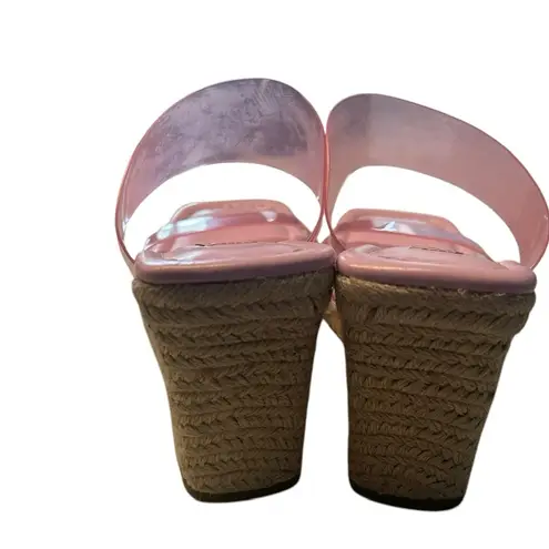 Steven New York Womens 9.5 Malaya Espadrille Sandal Pastel Pink Bratz Barbie Y2K