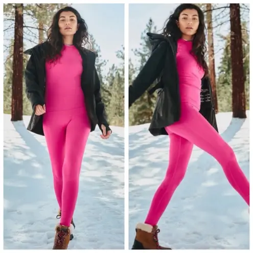 Halfdays Sophia Leggings, Alpenglow (Hot Pink) sz. XS Pink