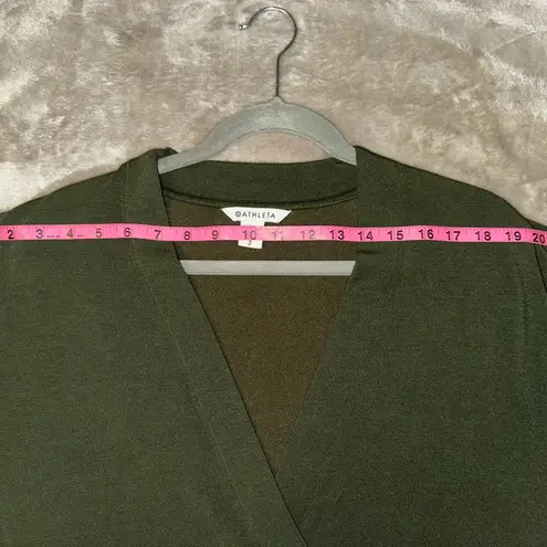 Athleta  Women's Sweater Deep Green V-Neck EUC - Image 7
