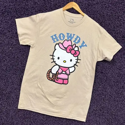 Hello Kitty Howdy Kawaii Rodeo Cowgirl Sanrio Anime Tee M