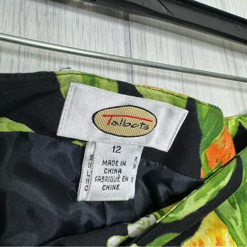 Talbots  Citrus Fruit Print Slacks Crop Pants size 12