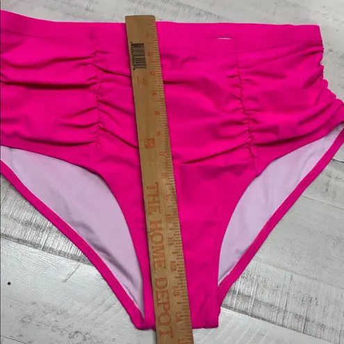 Yonique Two Piece Plus Size Bikini Set High Waisted flutter sleeve Swimwear Pink - Image 10