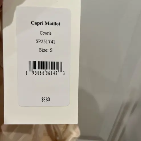 Ulla Johnson NWT Capri Maillot One Piece Swimsuit Cowrie Cream