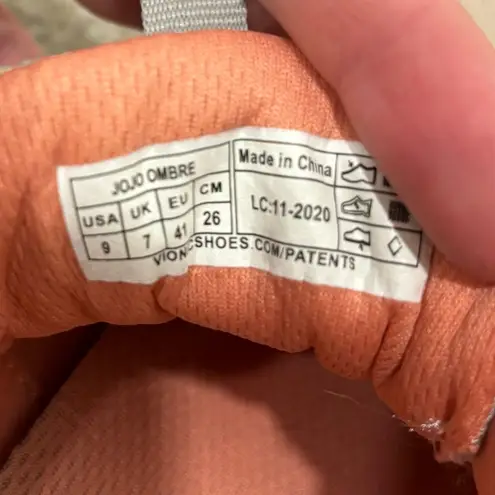 Vionic  Agile Jojo Ombré Sneaker Tennis Shoes Grey Pink Walking Running Active - Image 9