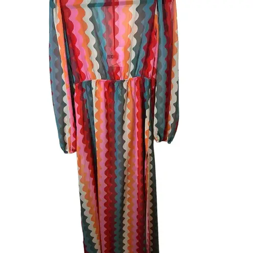 Beach Riot  Shiloh Chevron Wave Cover-Up Dress NWT Size Medium