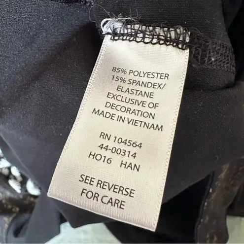 Gaiam Black and Gold Leggings, Sz Small