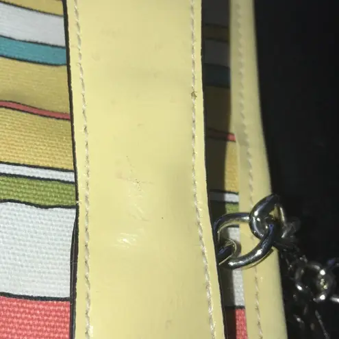 RARE UNIQUE MULTICOLOR STRIPED SHOULDER BAG