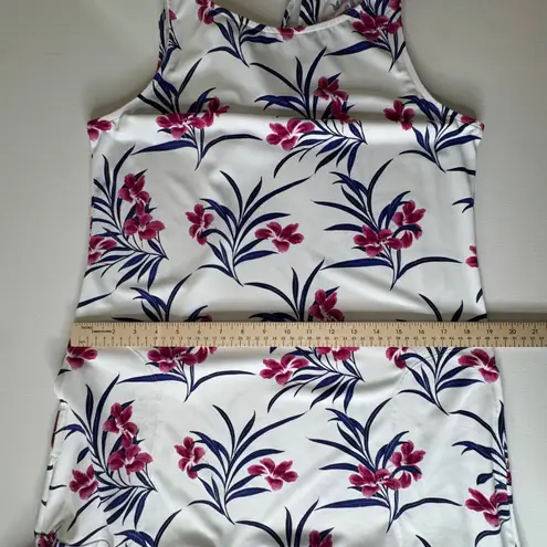 Tommy Bahama Oasis Blossoms Hi Neck Spa Dress Large Floral Stretch Beach Resort