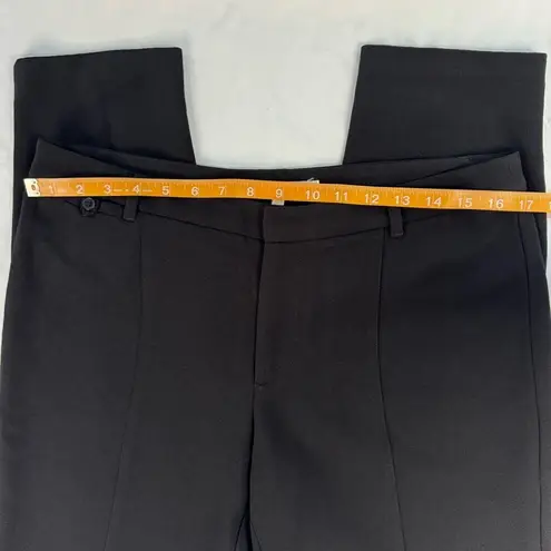 Avec Les Filles Size 6 Black Crop Ankle Tapered Trouser Pants Office Minimalist