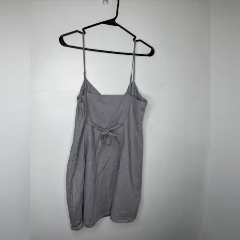 Forever 21 NWT  Grey/Purple Spaghetti Strap Babydoll Dress Size Large