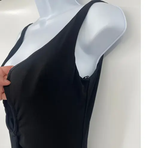 Betsy and Adam Vtg Y2K Plunge Maxi Dress Sz 8 Gothic HOCO Glam Whimsigoth Vamp