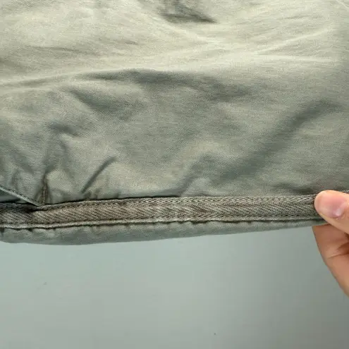 Quince Stretch Cotton Twill Girlfriend Chino Pants Side Stripe Olive Size 27