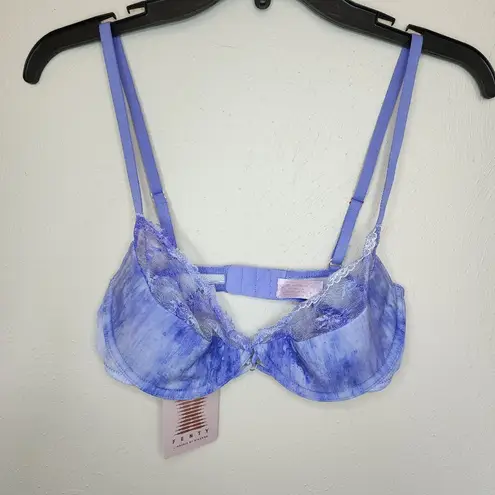 NWT Savage fenty Watercolor Tie Dye Half Cup Bra with Lace Blue Size undefined