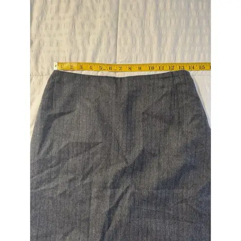 Harvé Benard Harve Benard Pencil Skirt Gray Paisley 100% Wool 8 Petite Dark Academia