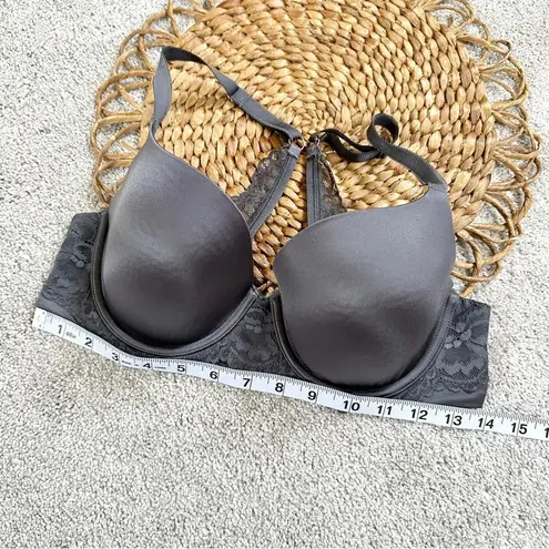 Savage X Fenty By Rihanna Floral Lace Convertible Bra Blackened Grey Pearl Gray Size undefined