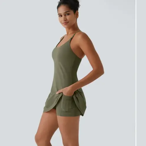 Halara NWT Softlyzero™ Plush Backless Active Dress-Easy Peezy Edition size Med
