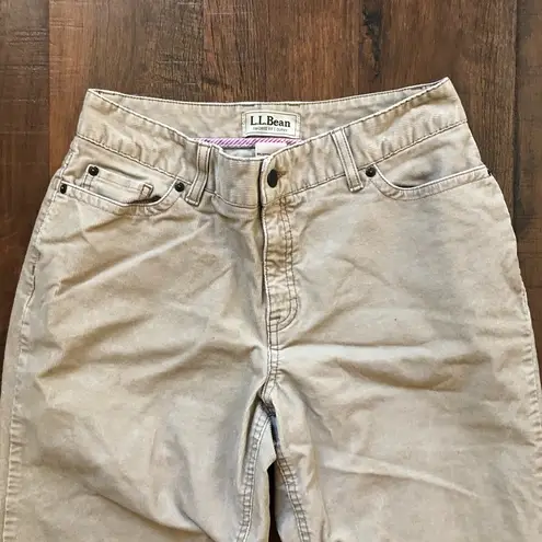 L.L.Bean  tan corduroy jeans, size 12 - Image 3