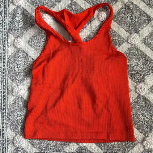 Sweaty Betty  Seamless Twist Back Tank Top In Resort Red