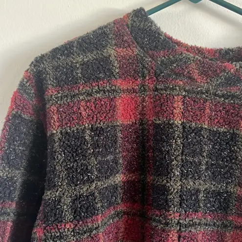 Woolrich Vintage fleece plaid oversize sweater / sweater dress