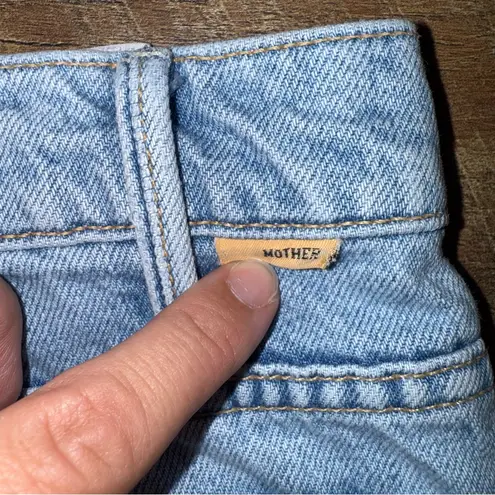 Mother Superior The Hustler Ankle Fray Home on the Range Light Blue Jeans Size 28