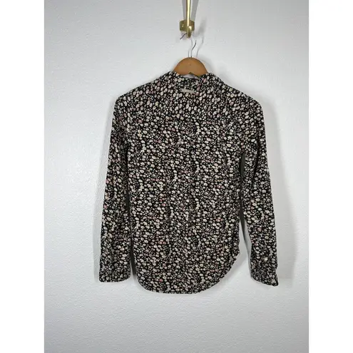 Birds Of Paradis Trovata Floral Corduroy Button Down Top Size XS Pintuck…