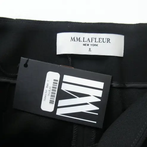 MM.LaFleur NWT Mulberry in Black Lightweight Crepe Slit Pencil Skirt 0