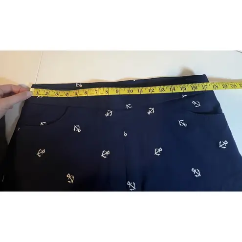 Alfred Dunner Navy Bermuda Comfort Waist Traditional Fit Shorts Sz 12 Nautical Blue