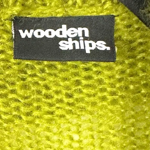 Wooden Ships Lightweight Wrap Cardigan in Fern Forest Green Size Medium Large