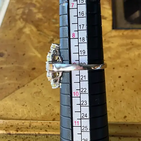 Natural Honey Opal Cocktail Ring Size 9 Silver