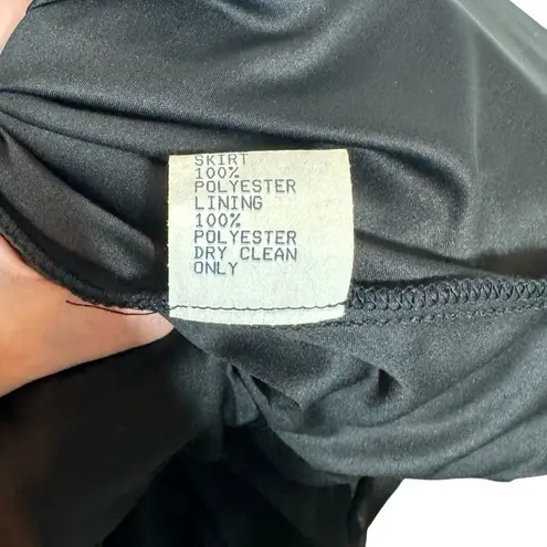 Tadashi Shoji Sequin and Tulle Lace Mermaid Gown Ribbon Tie in Navy 3T1430LX