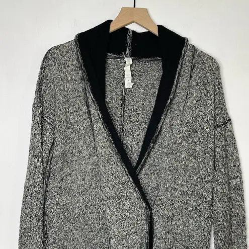 Lululemon  Post Practice Cardigan Sweater Women's Size 6 Gray Knit Long Sleeve