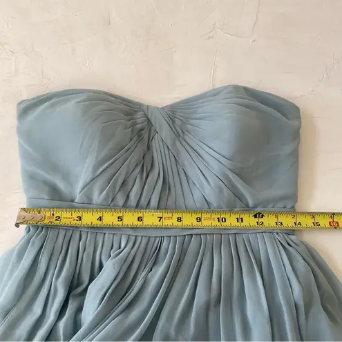 Jenny Yoo Annabelle Convertible Tulle Column Dress Dusty Blue Size 10