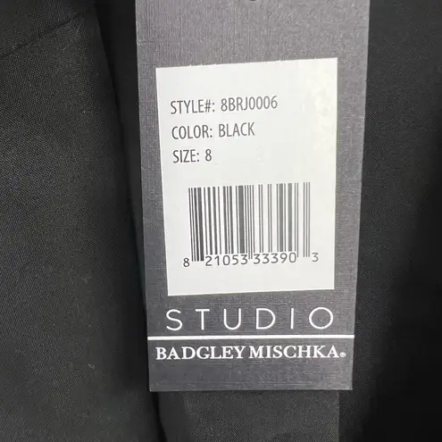 Badgley Mischka Studio Black Blazer Jacket Modal Blend Size 8 New