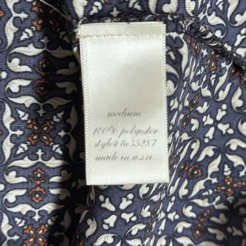 Alya  Shirt Womens Medium Floral Print 3/4‎ Sleeve V Neck Peasant Blouse Medium