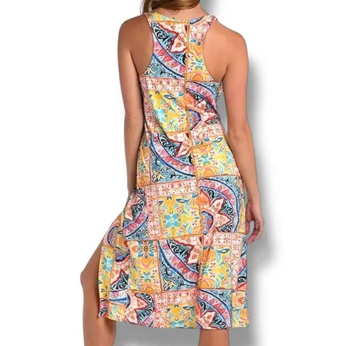 La Blanca XL Patchwork Midi Cover-Up Dress Resort Vacation Travel Beach Cruise