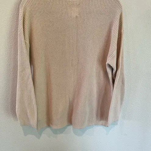 Aerie  Oversized Button Sweater Soft Oat Beige Cream Beachy Textured Knit XS