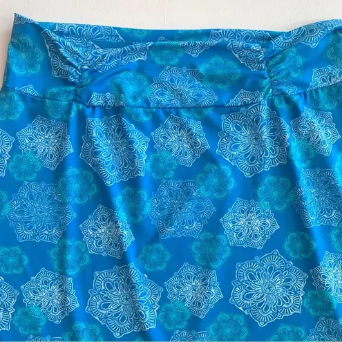 Tranquility by Colorado Clothing Skirt Blue White Print Pull On Casual Size XXL