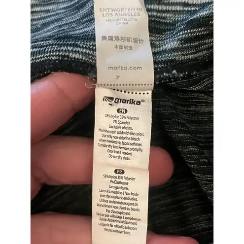 Marika Jacket Womens Small Black White Space Dye Full Zip Athletic Running