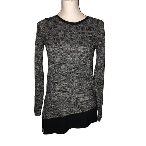 Simply Vera Vera Wang Blouse Womens XS Used Black Gray