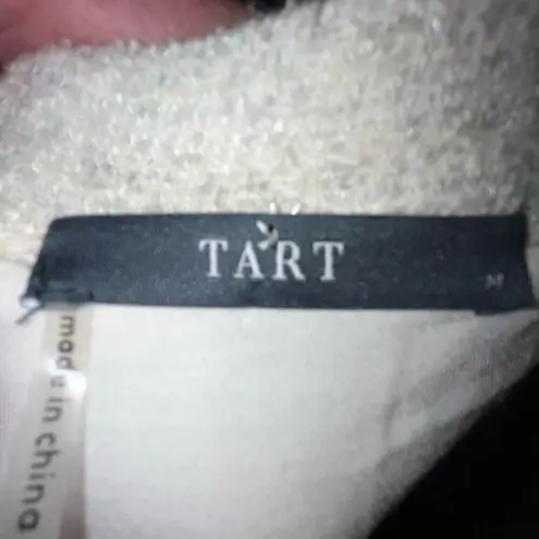 Tart woven gray & white pleated skirt medium