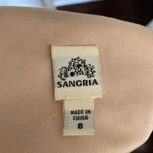 Sangria Cream and Black Lace Sleeveless Dress