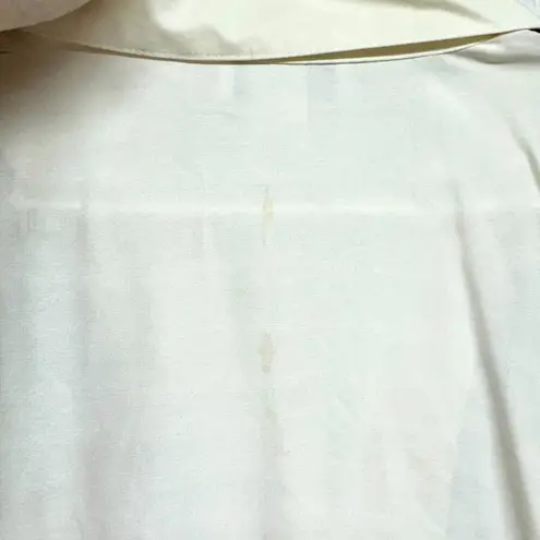 VTG Joanna Shirt Women Size L Button Down Floral Velvet Long Sleeve Collared Tan Size L