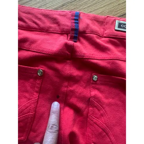 COOGI Red Stretch Skinny Jeans w/ Gold Hardware – Women’s 7/8