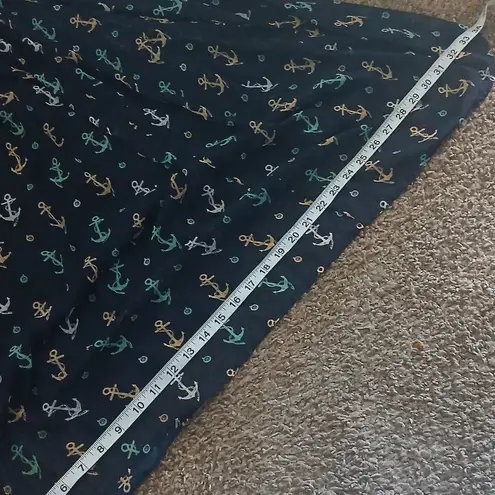 Maison Jules Nautical Anchor Print Maxi Dress Size Medium