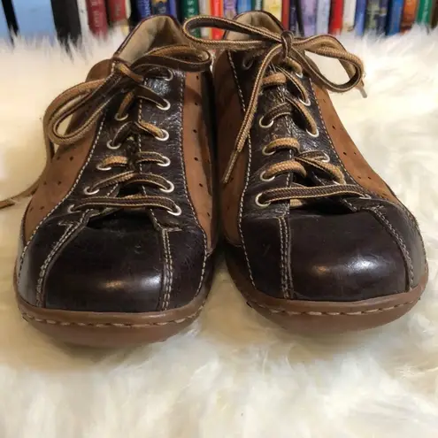Born Hawkeye Brown Leather Lace Up Sneakers 7.5 Size undefined
