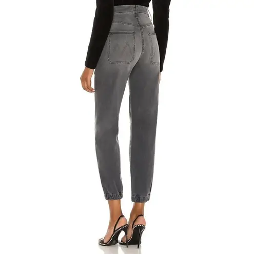 Mother Women’s Plus Size 33 The Wrapper Patch Springy Ankle Jeans Gray