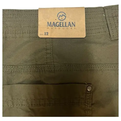 Magellan outdoors New Magellan Shorts Womens 12 Adventure Gear Roll Cuff Outdoor Olive Green